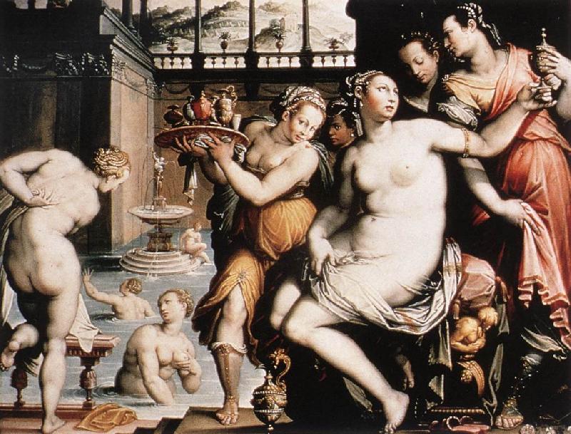 ZUCCHI, Jacopo The Toilet of Bathsheba qwr oil painting image